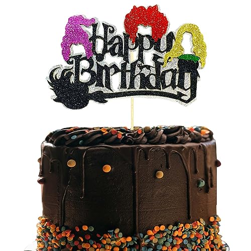 Hocus Pocus Happy Birthday-Kuchenaufsatz, Halloween-Hocus-Pocus-Kuchenspieße, Hexenhaar-Kuchendekorationen für Halloween-Babyparty, Kindergeburtstagsparty-Dekorationen Hocus Pocus Happy Birthday-Kuchenaufsatz, Halloween-Hocus-Pocus-Kuchenspieße, Hexenhaar-Kuchendekorationen für Halloween-Babyparty, Kindergeburtstagsparty-Dekorationen von Topfunyy