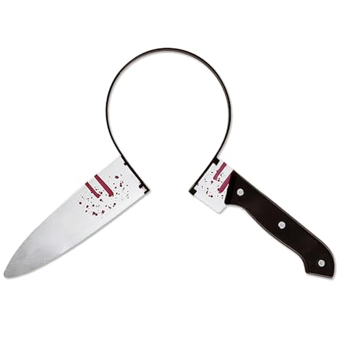 Topfunyy Halloween-Kostüm-Stirnbänder mit blutendem Messer, Haarreifen, schreckliches Accessoire für Halloween-Partygeschenke Topfunyy Halloween-Kostüm-Stirnbänder mit blutendem Messer, Haarreifen, schreckliches Accessoire für Halloween-Partygeschenke von Topfunyy