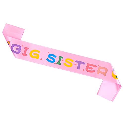 Topfunyy Schärpe für große Schwester, rosafarbene Babyparty-Schärpe für Babyparty, große Schwester wird Party-Dekoration Topfunyy Schärpe für große Schwester, rosafarbene Babyparty-Schärpe für Babyparty, große Schwester wird Party-Dekoration von Topfunyy
