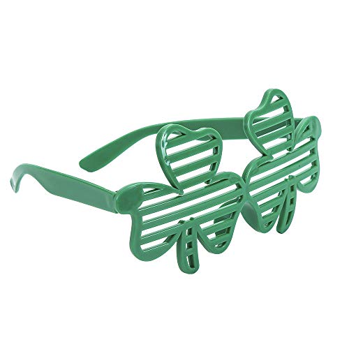 Topfunyy St. Patrick's Day-Brille, irische Kleeblatt-Sonnenbrille, Foto-Requisiten, Brillen, Kostümzubehör für St. Patrick's Day-Partyzubehör Topfunyy St. Patrick's Day-Brille, irische Kleeblatt-Sonnenbrille, Foto-Requisiten, Brillen, Kostümzubehör für St. Patrick's Day-Partyzubehör von Topfunyy