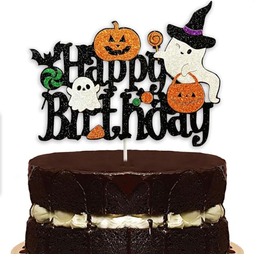 Tortenaufsatz für Halloween-Geburtstag, Kürbisgeist, Süßigkeiten-Kuchendekoration, Halloween-Themen-Geburtstagsparty-Zubehör für Jungen und Mädchen, Geburtstagsdekoration Tortenaufsatz für Halloween-Geburtstag, Kürbisgeist, Süßigkeiten-Kuchendekoration, Halloween-Themen-Geburtstagsparty-Zubehör für Jungen und Mädchen, Geburtstagsdekoration von Topfunyy