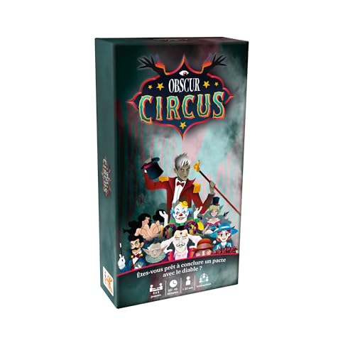 TOPI GAMES | Gesellschaftsspiele Obscur Circus | Strategie- und Interaktionskartenspiel | 2 bis 5 Spieler | 30 – 45 Minuten | mit Familie oder Freunden | französische Marke | Geschenk für Kinder ab 12 TOPI GAMES | Gesellschaftsspiele Obscur Circus | Strategie- und Interaktionskartenspiel | 2 bis 5 Spieler | 30 – 45 Minuten | mit Familie oder Freunden | französische Marke | Geschenk für Kinder ab 12 von Topi Games