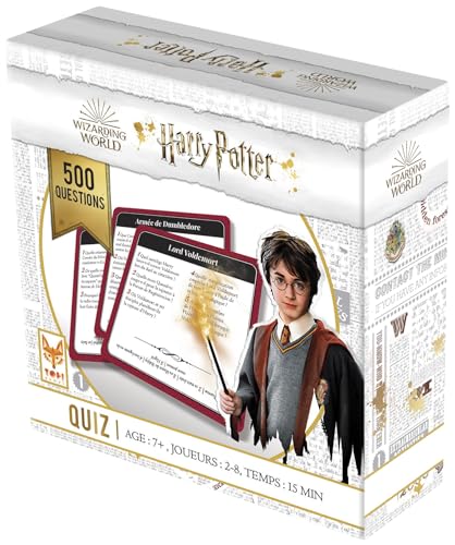 Topi Games - Harry Potter – Quiz 500 – Gesellschaftsspiel – Kartenspiel – Familie – ab 7 Jahren – 2-8 Spieler – HP-QU5-MI-108901 von Topi Games