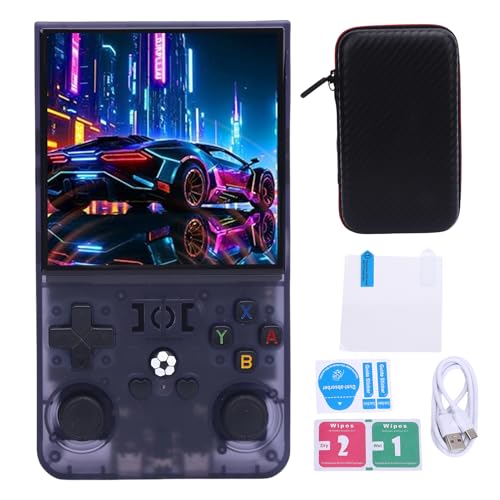 Topiky Neues Upgrade R36MAX Retro Handheld Game Console mit 18000 Klassischen Spielen, Handheld Spielekonsole für Linux System, Doppelte Joysticks Tragbare Retro Videospielkonsole für (64G) von Topiky