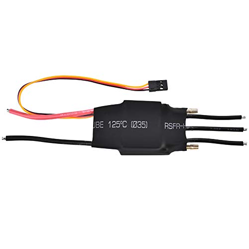 Topiky Wasserdichter Bürstenloser 60A-ESC-Wasserkühler Wassergekühlter Elektronischer Drehzahlregler Mit 5 V/3 A UBEC,Wärmeableitung/Geräuscharmut/Plug-and-Play für RC-Teilbootmodell von Topiky