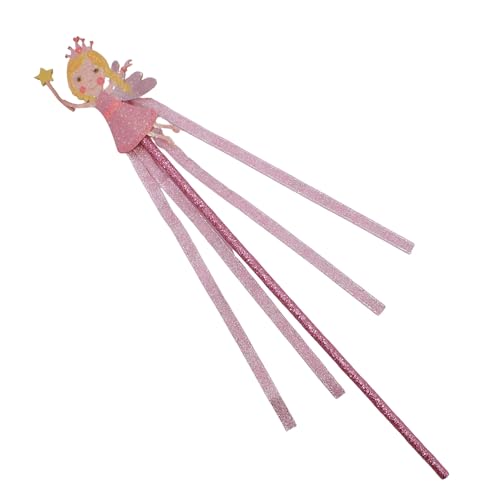 Topkids Accessories Feen-Zauberstab für Kostüm, Prinzessinnenkönigin, hübsch, funkelnde Zauberstäbe für Mädchen, Verkleidungsstab, Prinzessinnen-Zauberstab, niedliches Kinderzubehör (Fee) von Topkids Accessories