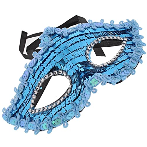 Topkids Accessories Maskerade Ball Maske Maskerade Maske Venezianische Maske Abschlussball Maske Halloween Masken Kostüm Masken Party Maske Karneval für Paare, Frauen, Männer (Türkis Pailletten) von Topkids Accessories