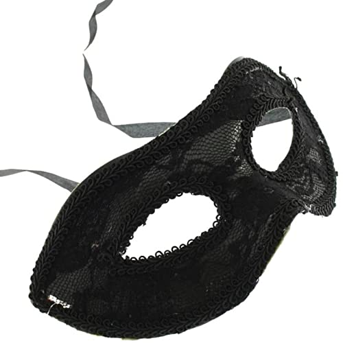 Topkids Accessories Maskerade Ball Maske Maskerade Maske Venezianische Maske Abschlussball Maske Halloween Masken Kostüm Masken Party Maske Karneval für Paare, Frauen, Männer (schwarze Spitze) von Topkids Accessories