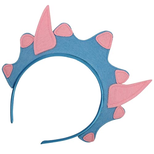 Topkids Accessories Unisex Dinosaurier Drachen Maske für Jungen Mädchen Drachen Stirnband Zubehör (Blauer Dino Stirnband) von Topkids Accessories