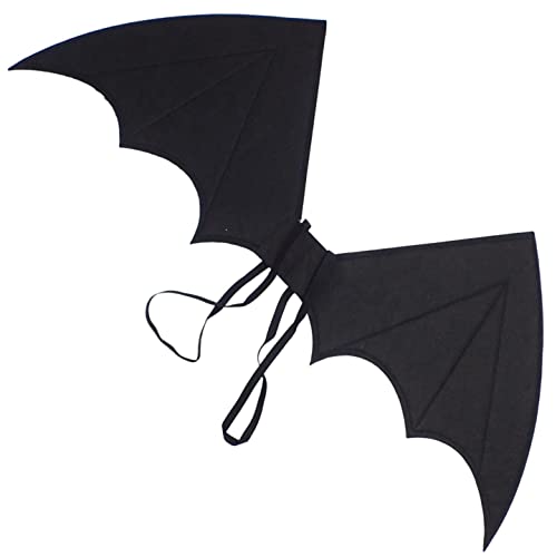 Topkids Accessories Unisex Fledermaus Teufel Flügel für Halloween Kostüm, Erwachsene & Kinder Teufel Engelsflügelr (Schwarz) von Topkids Accessories