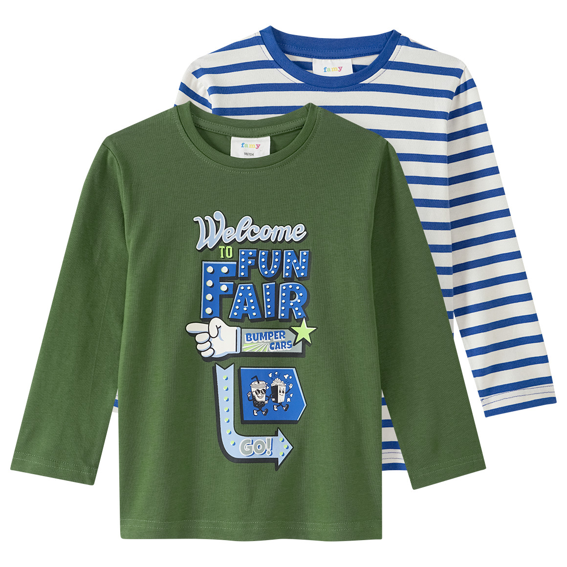 2 Jungen Langarmshirts mit Print von Topolino