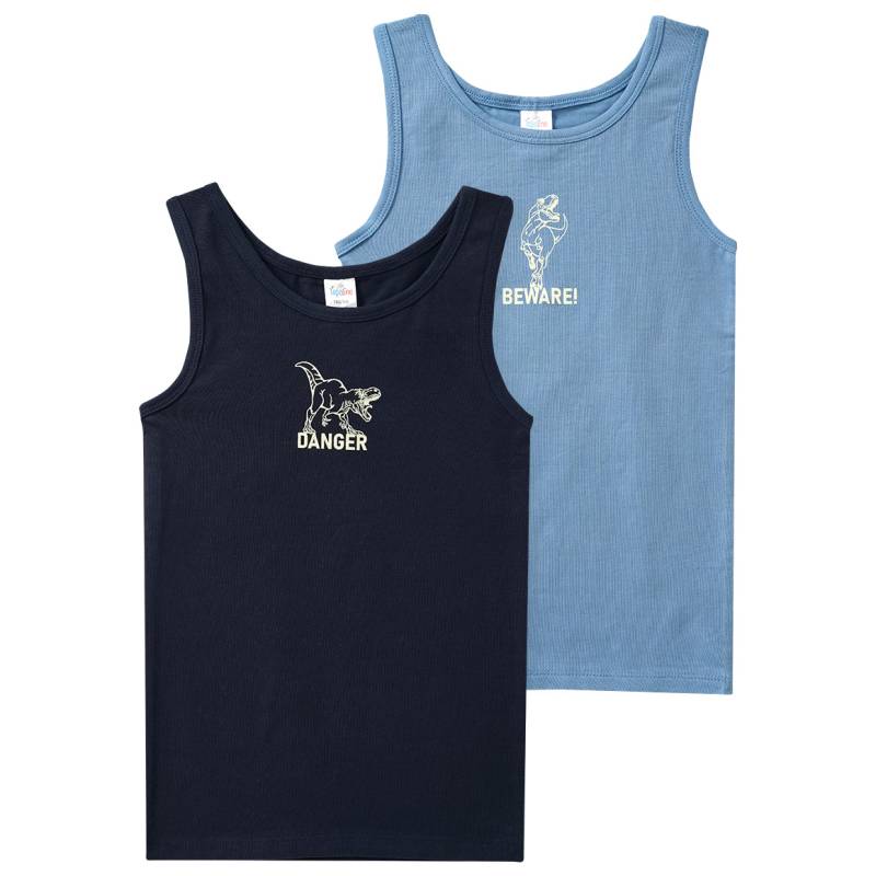 2 Jungen Unterhemden mit Bio-Baumwolle von Topolino