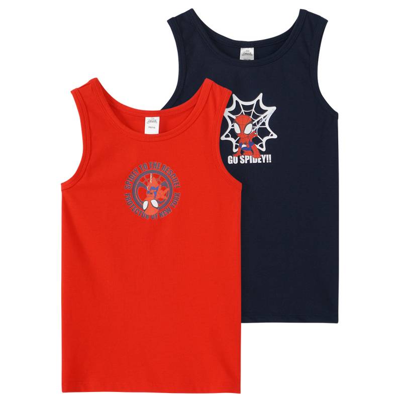 2 MARVEL Spidey Unterhemden mit Bio-Baumwolle von Topolino