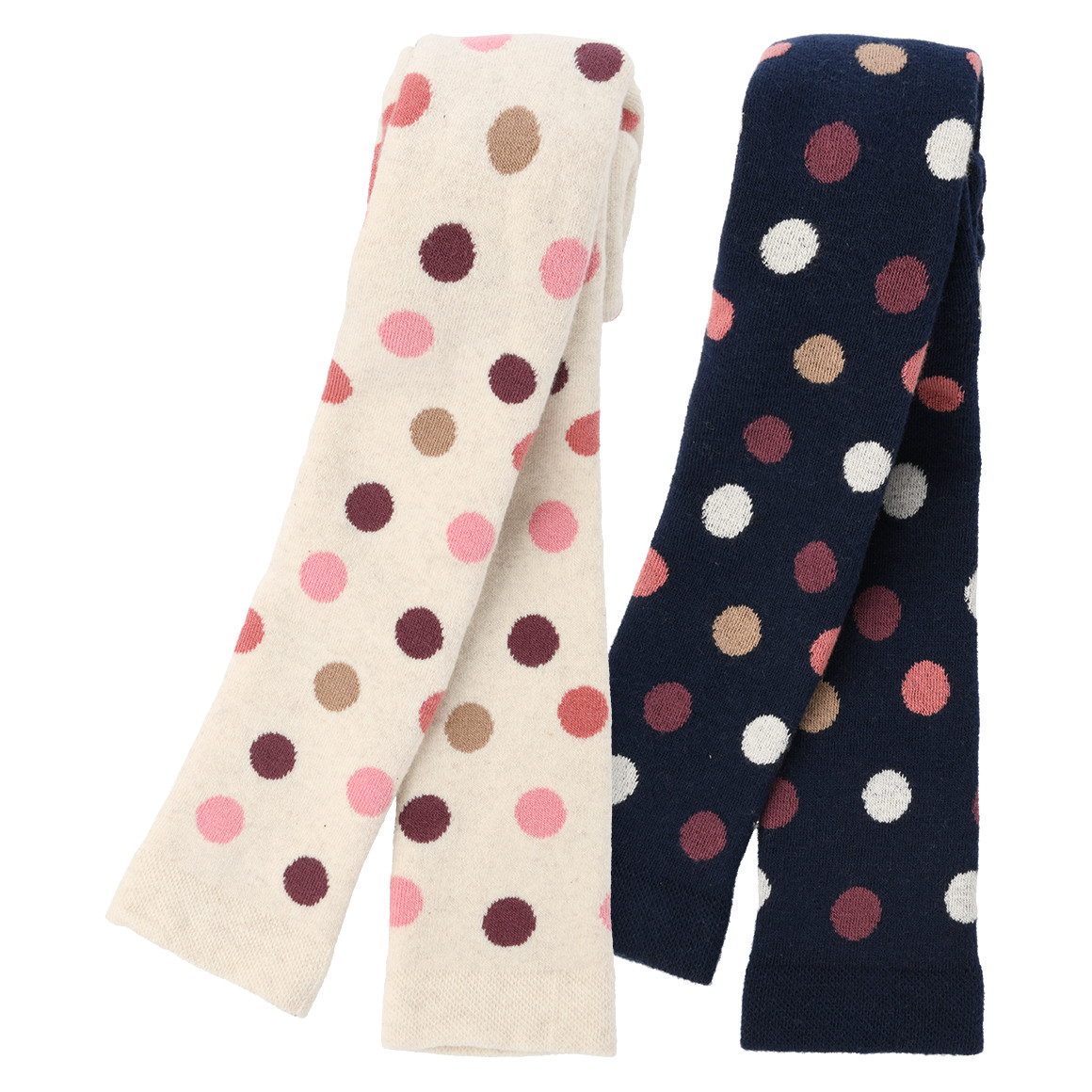 2 Mädchen Frottee-Leggings mit Punkten von Topolino