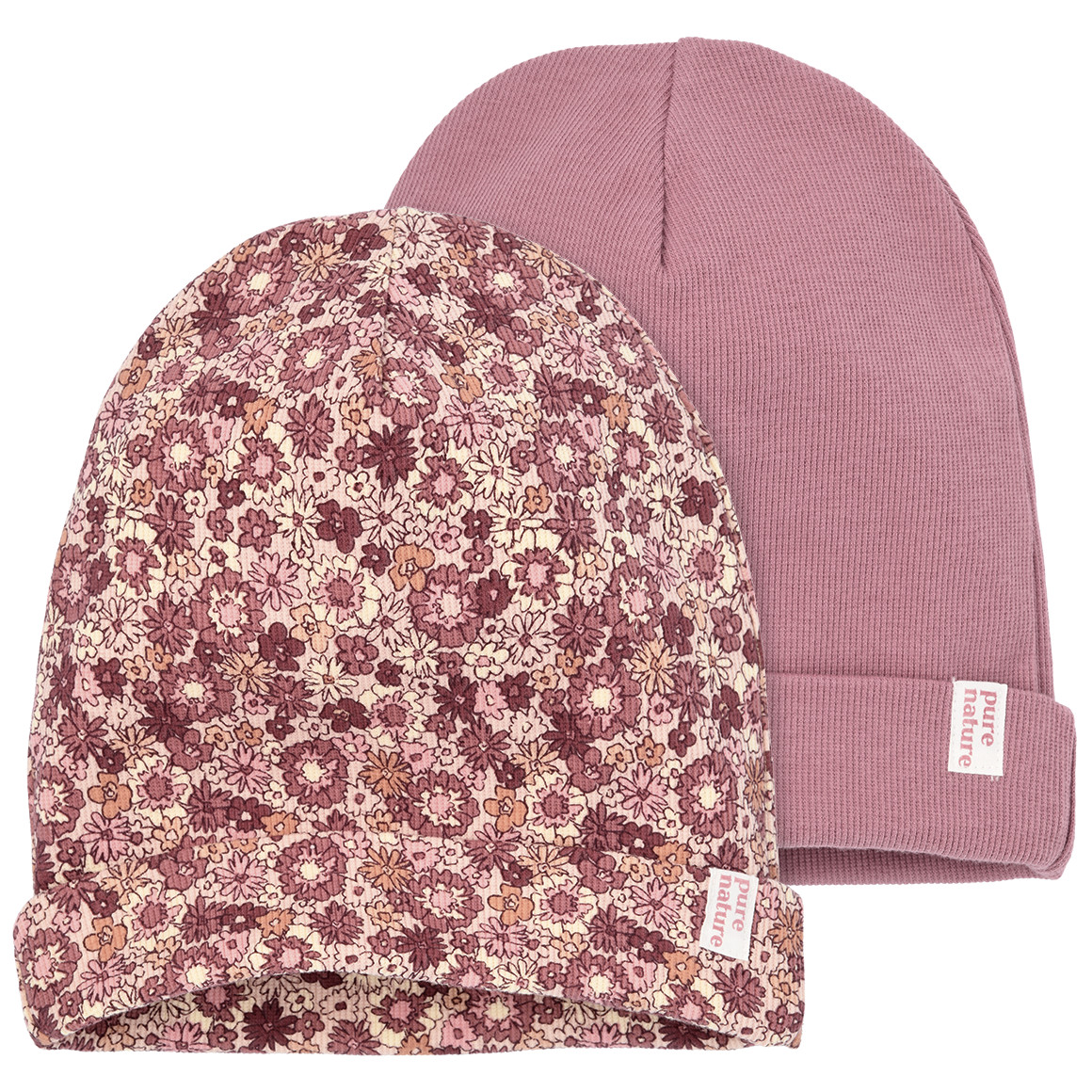 2 Mädchen Mützen mit Rippstruktur von Topolino