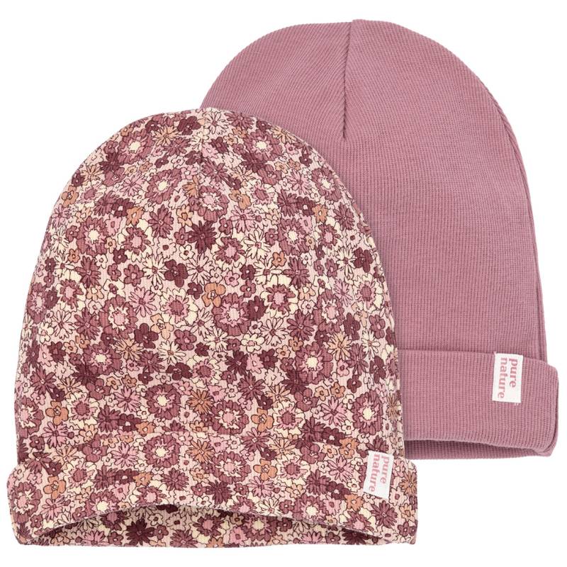 2 Mädchen Mützen mit Rippstruktur 2 Mädchen Mützen mit Rippstruktur von Topolino