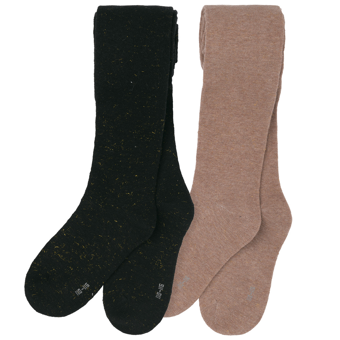 2 Mädchen Strumpfhosen mit Glitzer-Effekt von Topolino