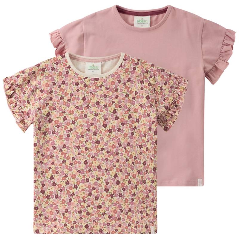 2 Mädchen T-Shirts mit Rüschenärmeln 2 Mädchen T-Shirts mit Rüschenärmeln von Topolino