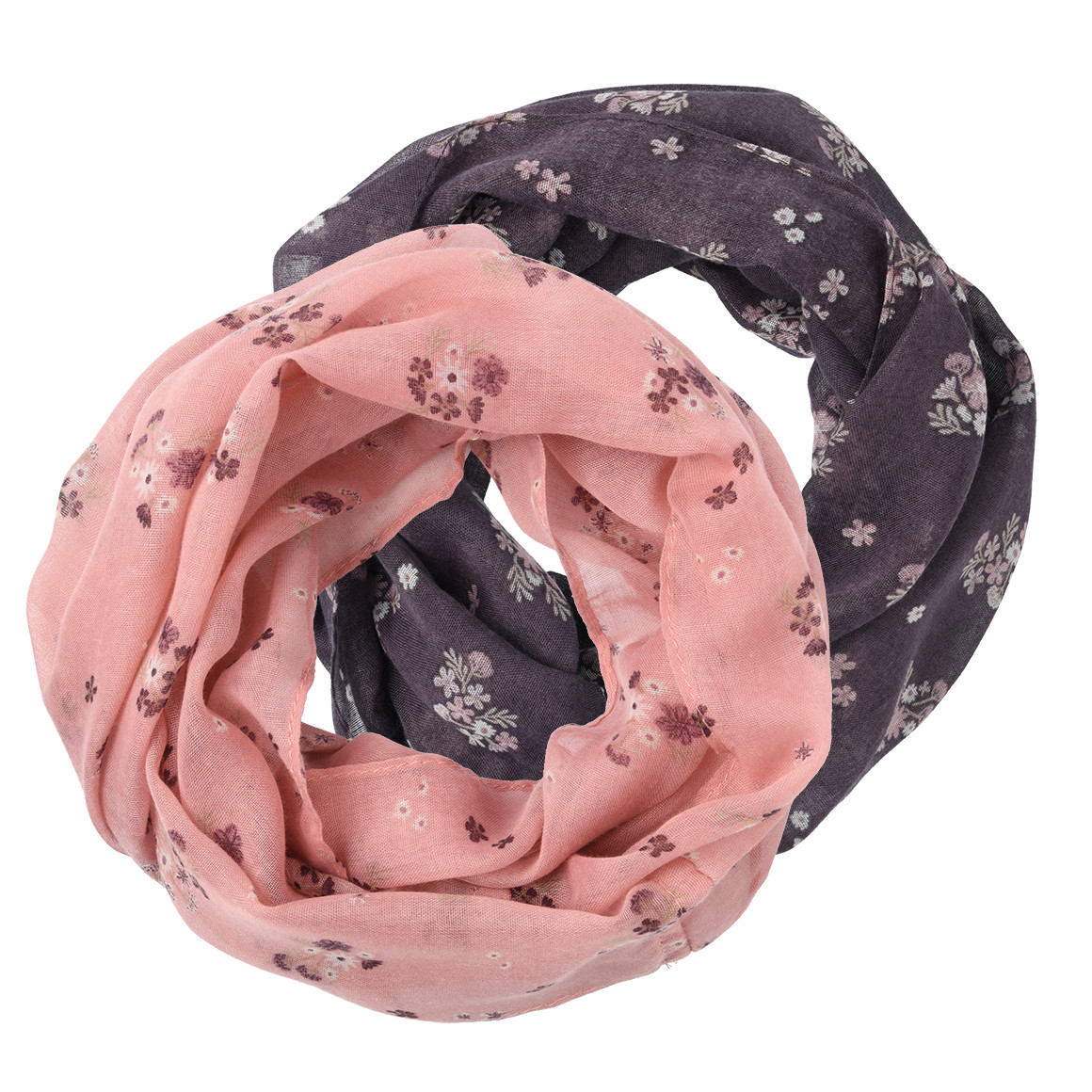 2 Mädchen Tücher mit Blumen-Muster von Topolino