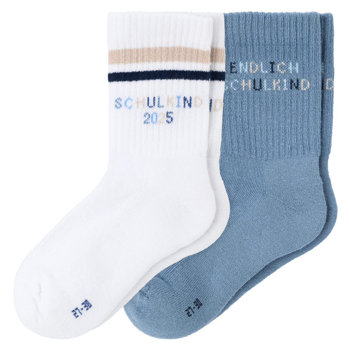 2 Paar Jungen Tennissocken zur Einschulung von Topolino
