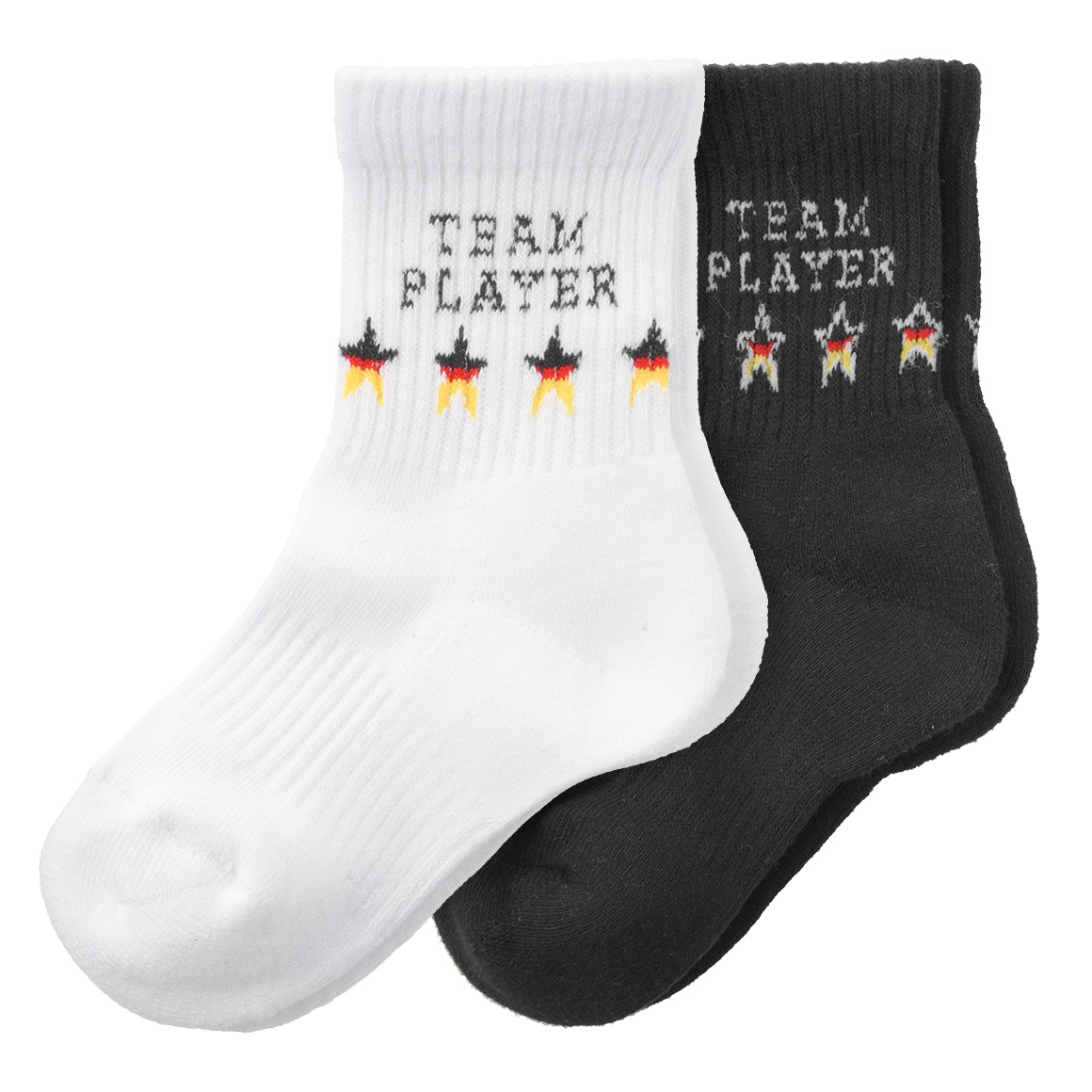 2 Paar Kinder Socken im Fußball-Design von Topolino