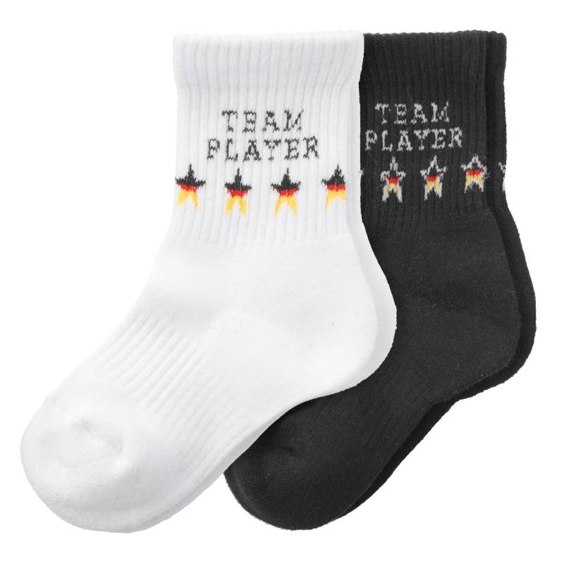 2 Paar Kinder Socken im Fußball-Design von Topolino