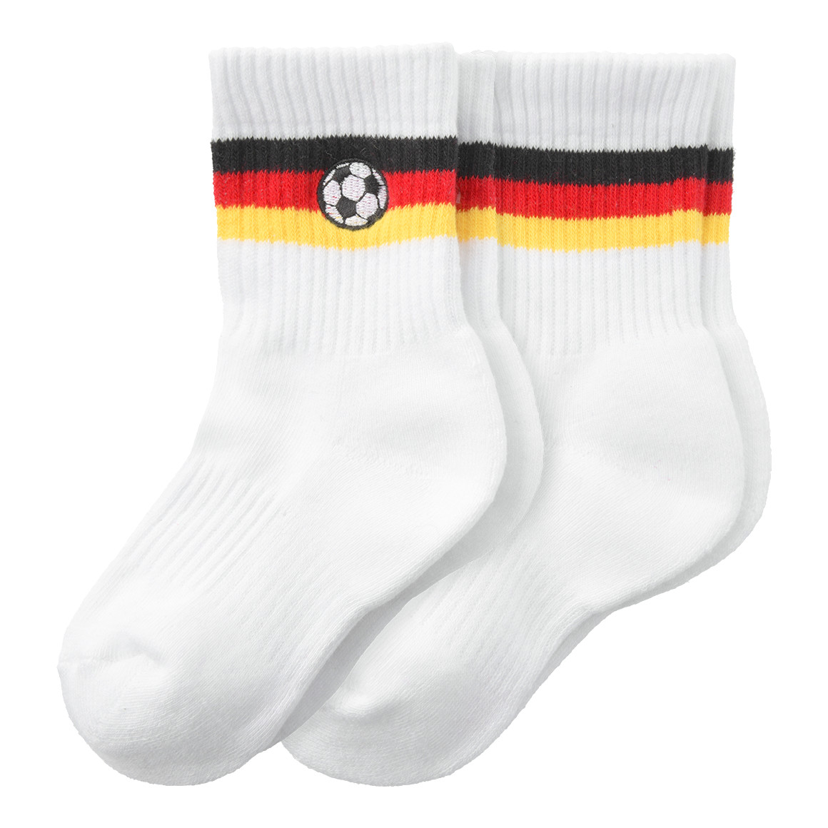 2 Paar Kinder Socken im Fußball-Design von Topolino