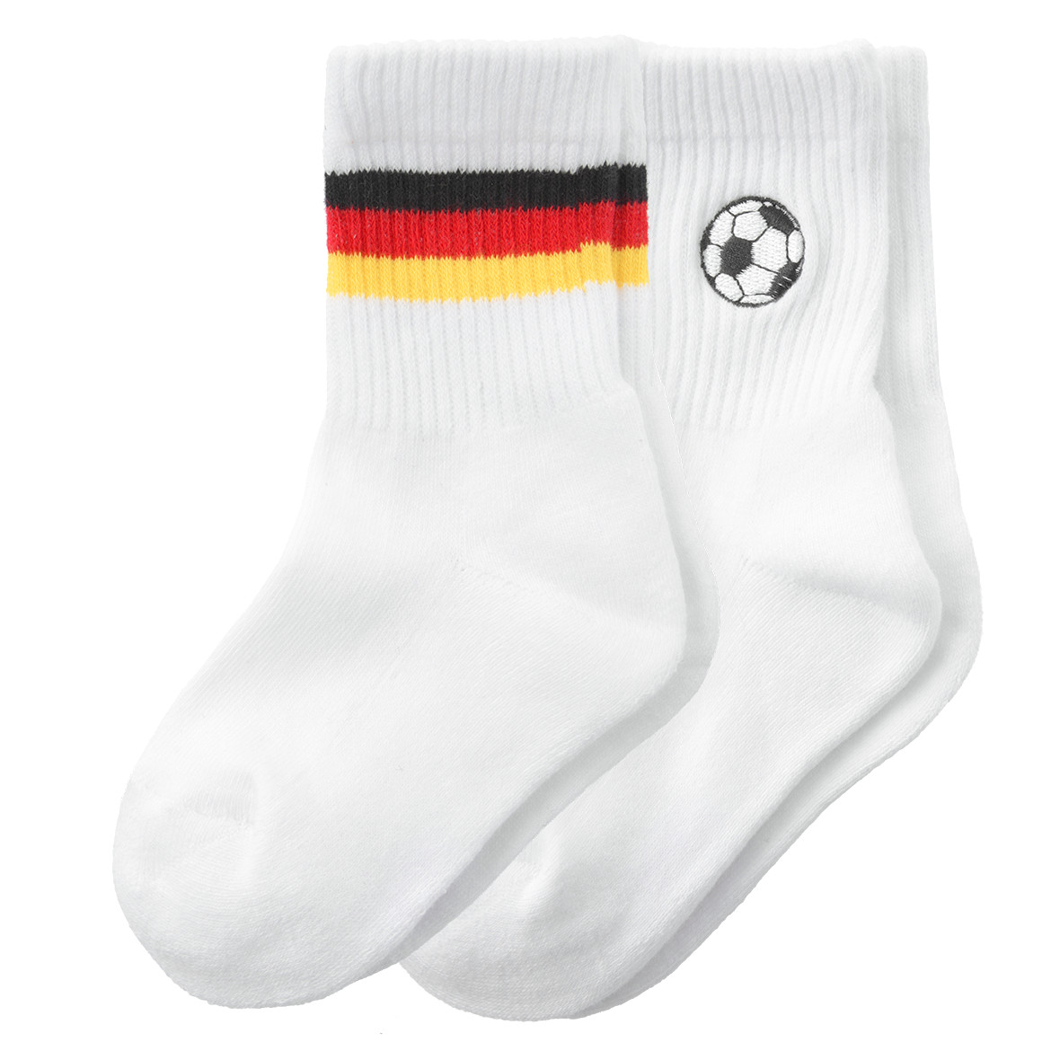 2 Paar Kinder Socken im Fußball-Design von Topolino