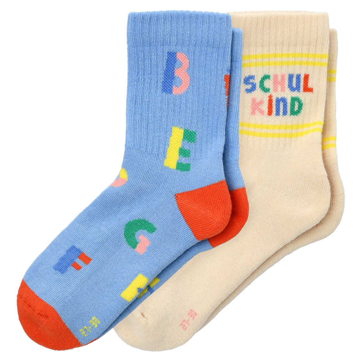 2 Paar Kinder Socken zur Einschulung 2 Paar Kinder Socken zur Einschulung von Topolino