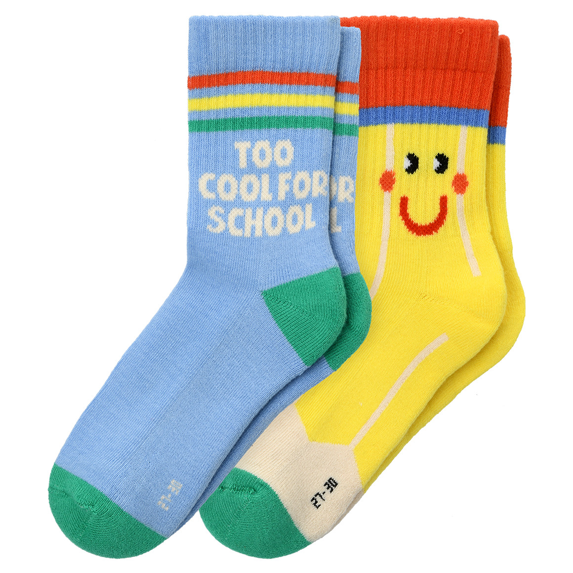 2 Paar Kinder Socken zur Einschulung 2 Paar Kinder Socken zur Einschulung von Topolino
