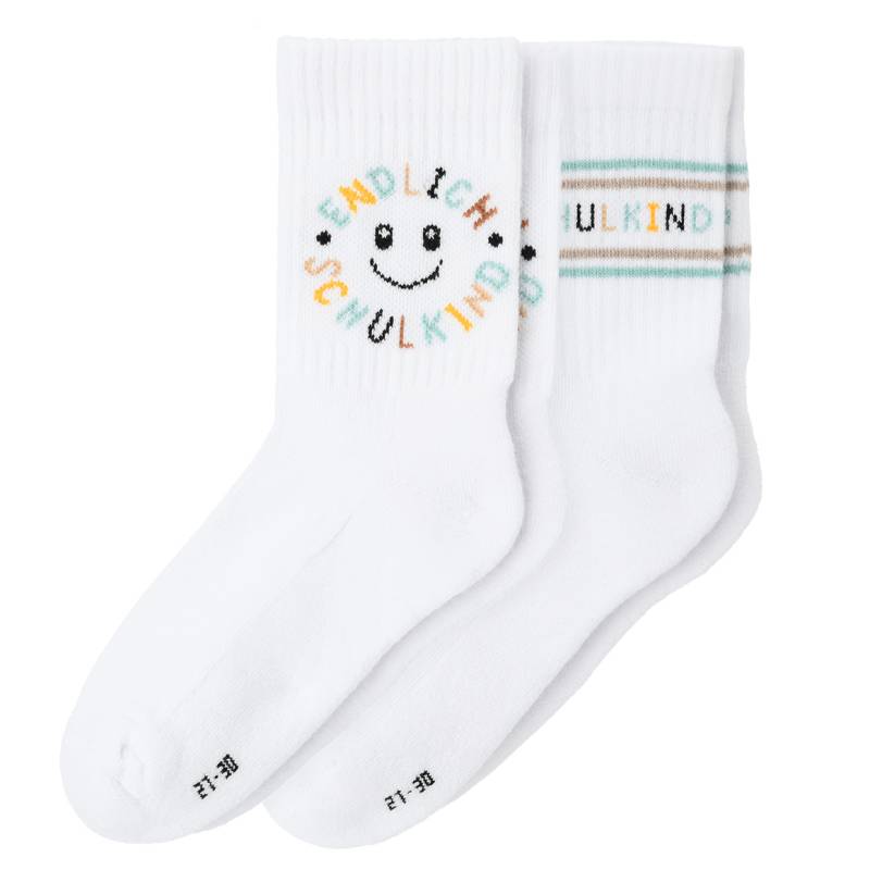 2 Paar Kinder Tennissocken zur Einschulung von Topolino