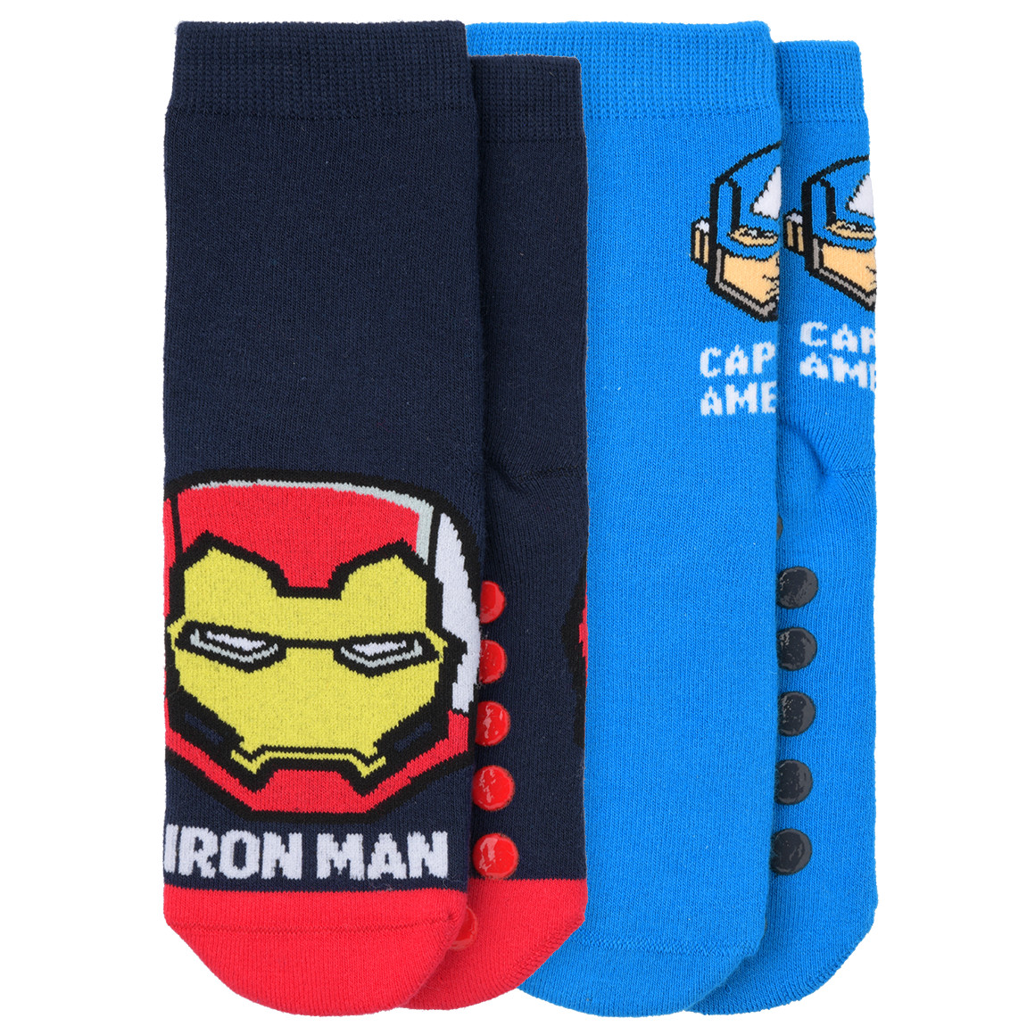2 Paar MARVEL Avengers Stoppersocken im Set 2 Paar MARVEL Avengers Stoppersocken im Set von Topolino