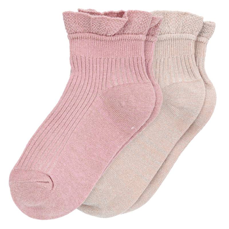 2 Paar Mädchen Socken mit Effektgarn 2 Paar Mädchen Socken mit Effektgarn von Topolino