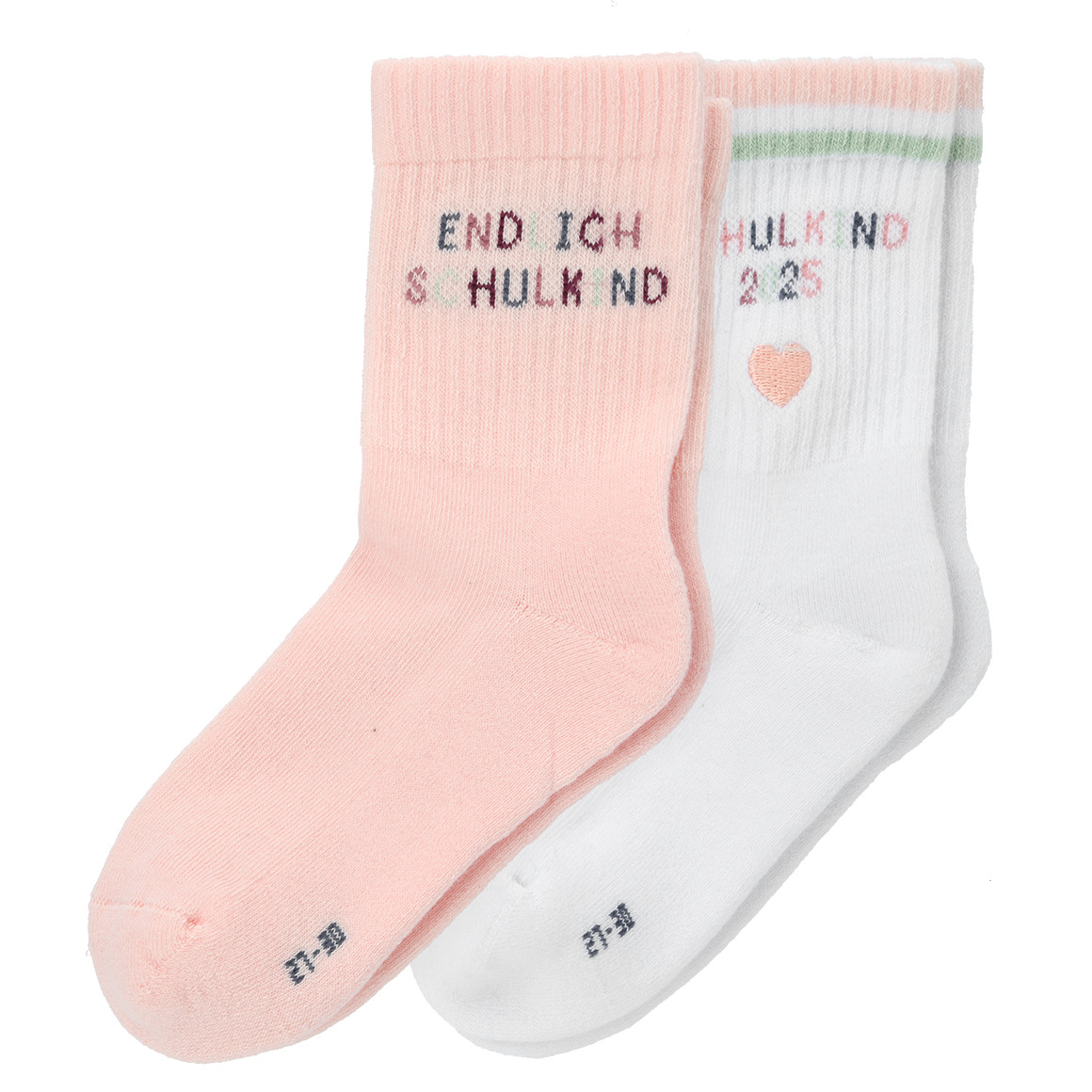 2 Paar Mädchen Socken zur Einschulung von Topolino