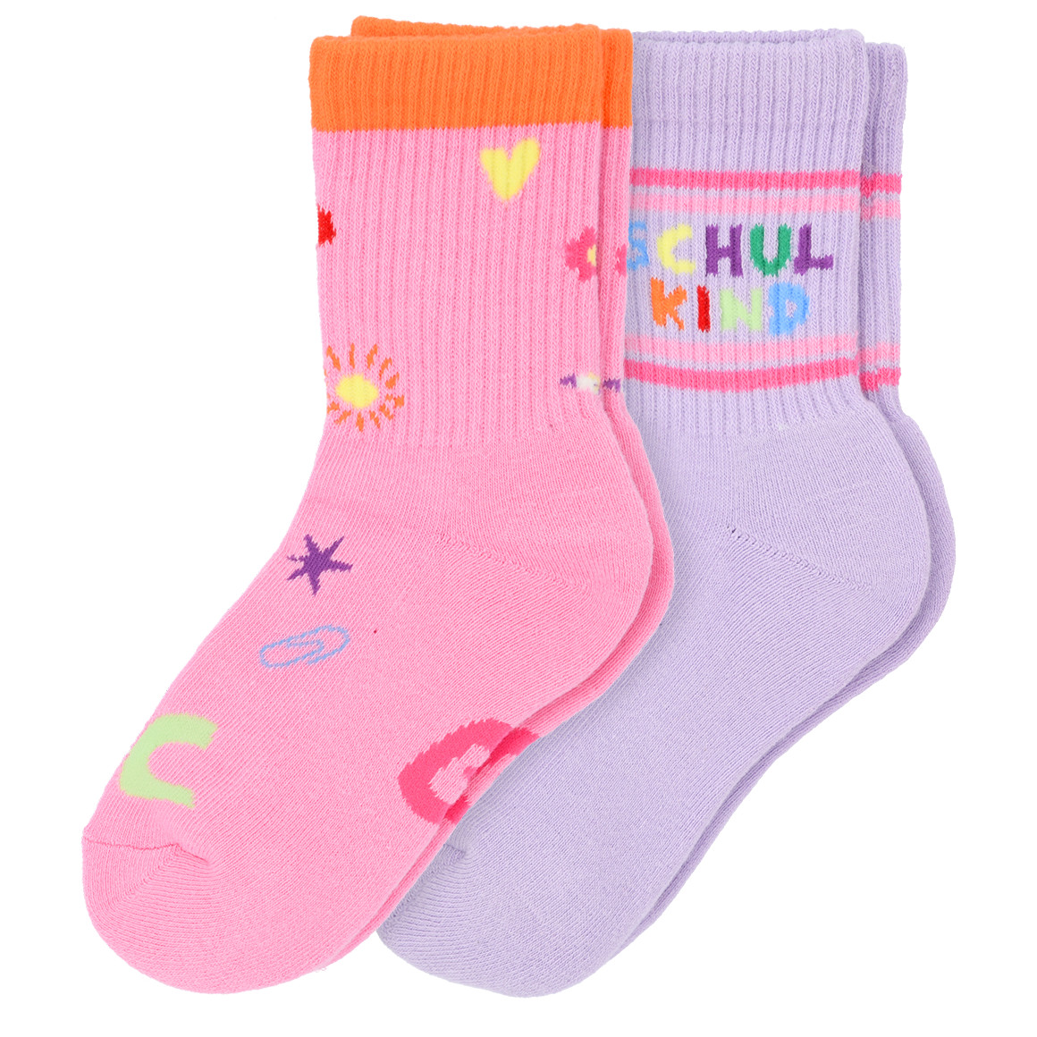 2 Paar Mädchen Socken zur Einschulung 2 Paar Mädchen Socken zur Einschulung von Topolino