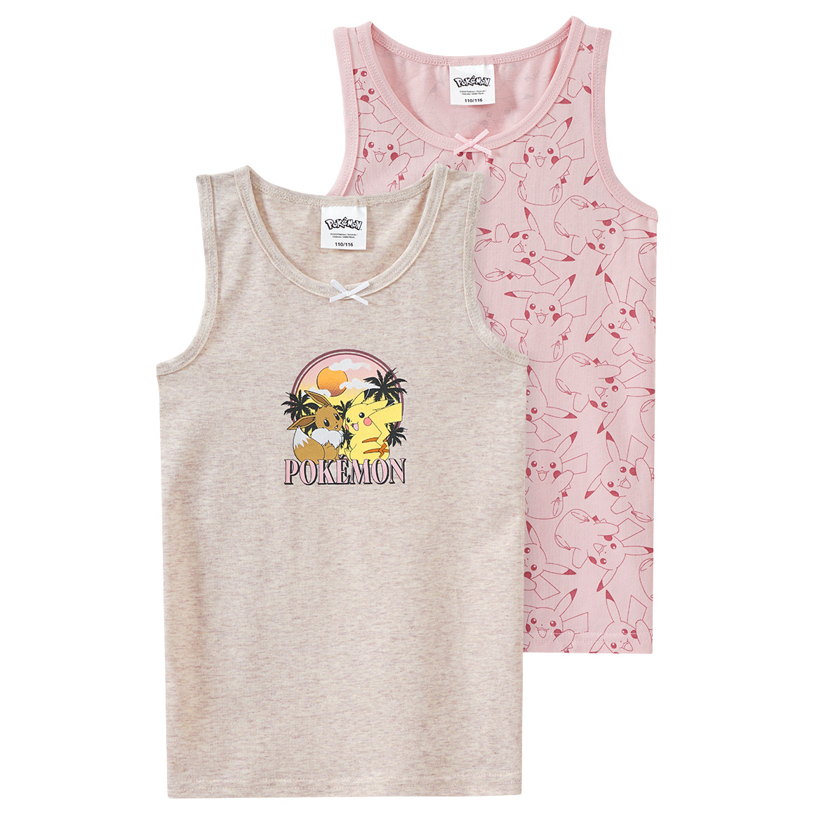 2 Pokémon Unterhemden mit Prints von Topolino