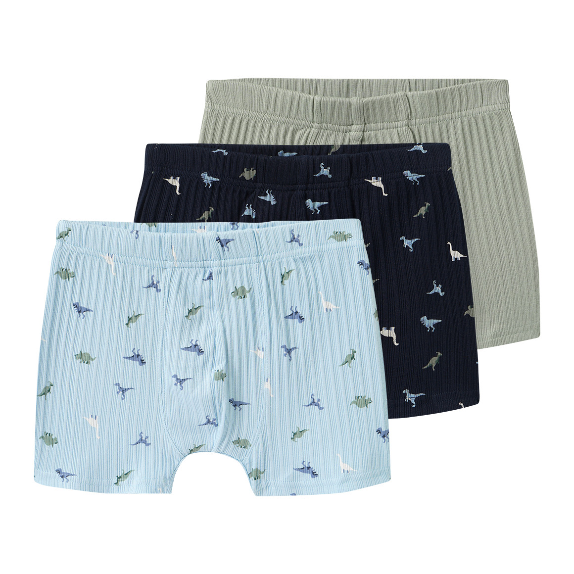 3 Jungen Boxer mit Dino-Motiven von Topolino