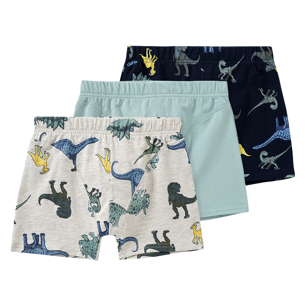 3 Jungen Boxer mit Dino-Prints 3 Jungen Boxer mit Dino-Prints von Topolino