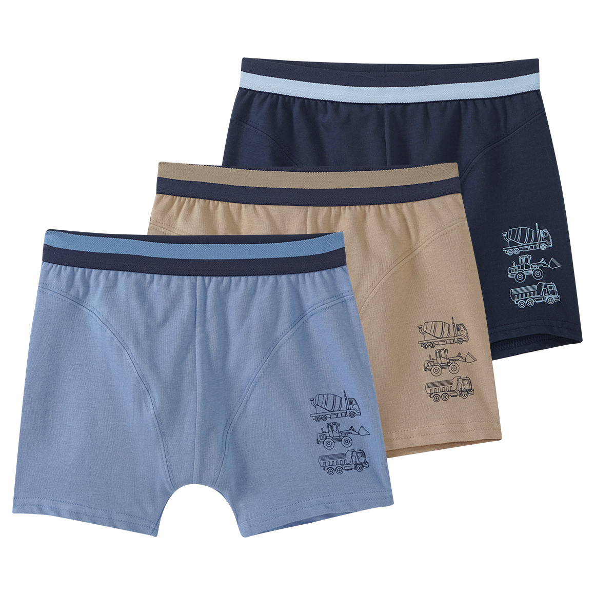 3 Jungen Boxer mit Fahrzeug-Motiven 3 Jungen Boxer mit Fahrzeug-Motiven von Topolino