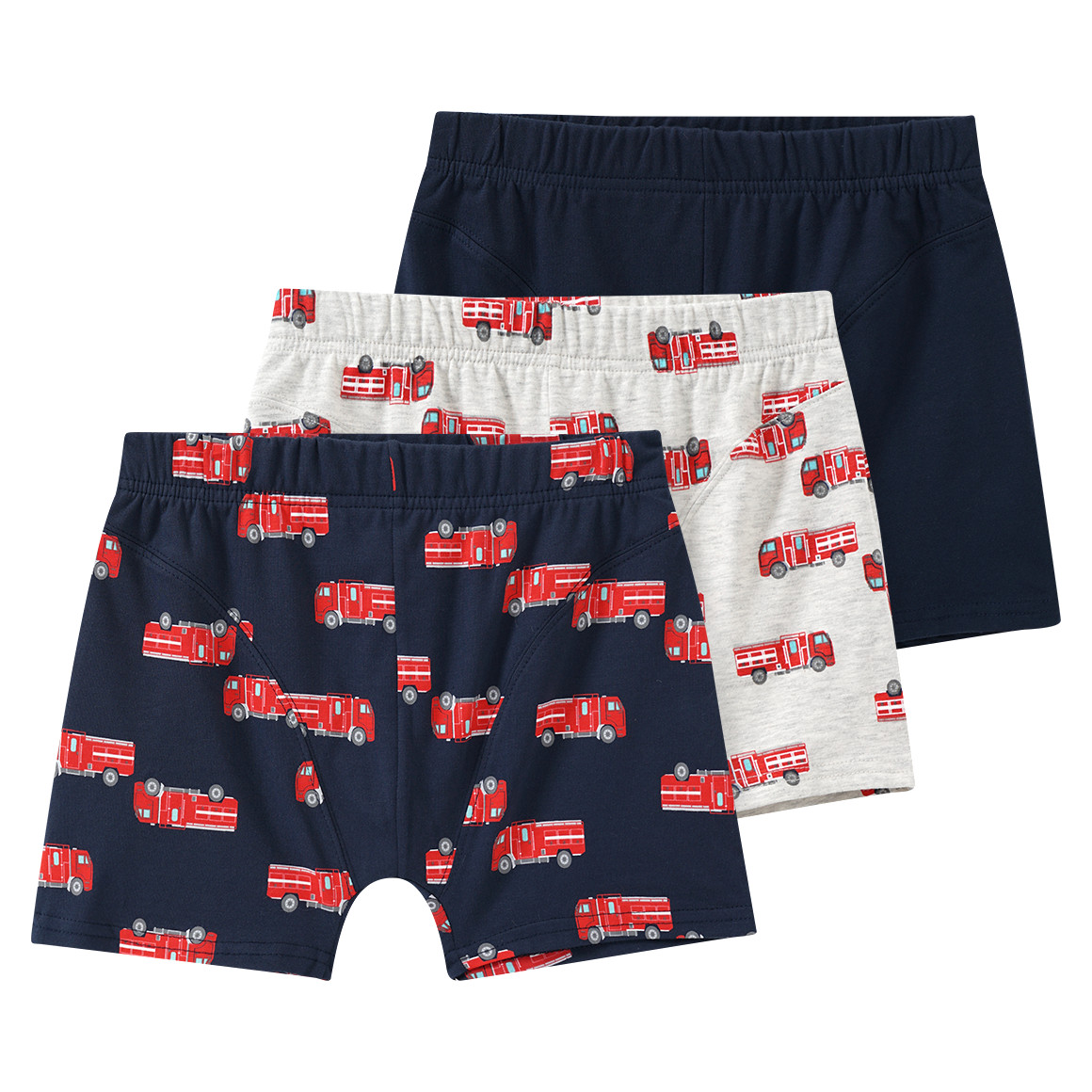 3 Jungen Boxer mit Feuerwehr-Allover 3 Jungen Boxer mit Feuerwehr-Allover von Topolino