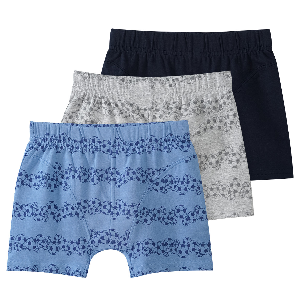 3 Jungen Boxer mit Fußball-Motiven von Topolino