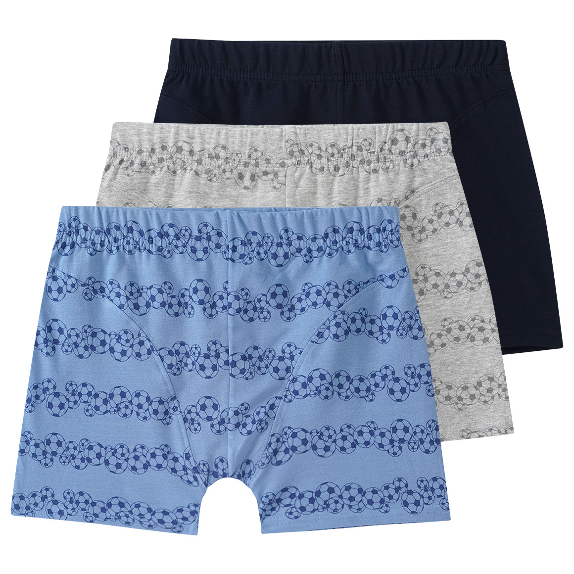 3 Jungen Boxer mit Fußball-Motiven von Topolino