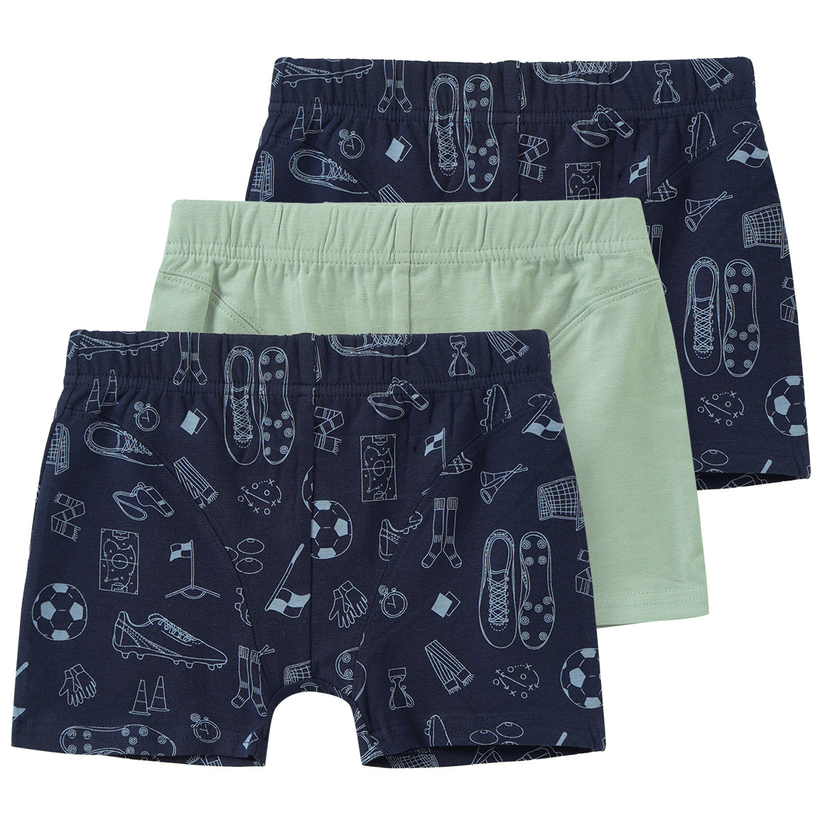 3 Jungen Boxer mit Fußball-Motiven 3 Jungen Boxer mit Fußball-Motiven von Topolino