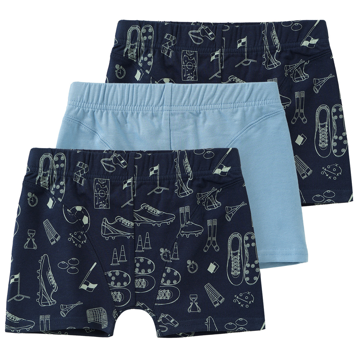 3 Jungen Boxer mit Fußball-Motiven 3 Jungen Boxer mit Fußball-Motiven von Topolino