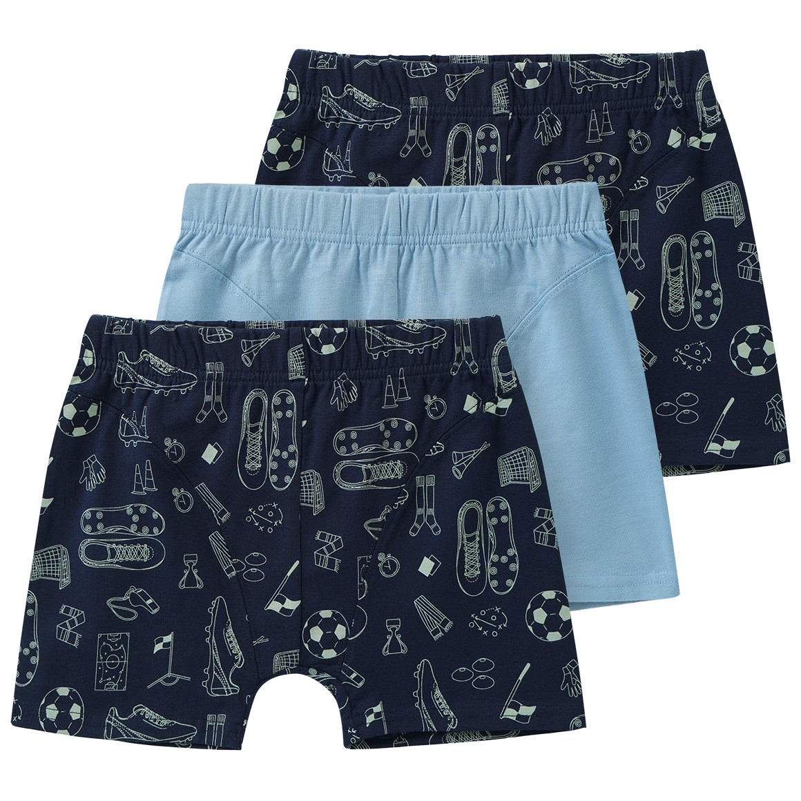 3 Jungen Boxer mit Fußball-Motiven 3 Jungen Boxer mit Fußball-Motiven von Topolino