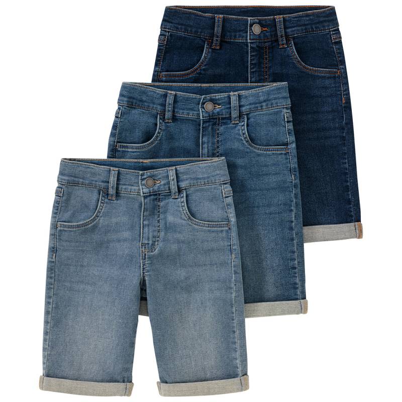 3 Jungen Jeansshorts im Basic-Look von Topolino