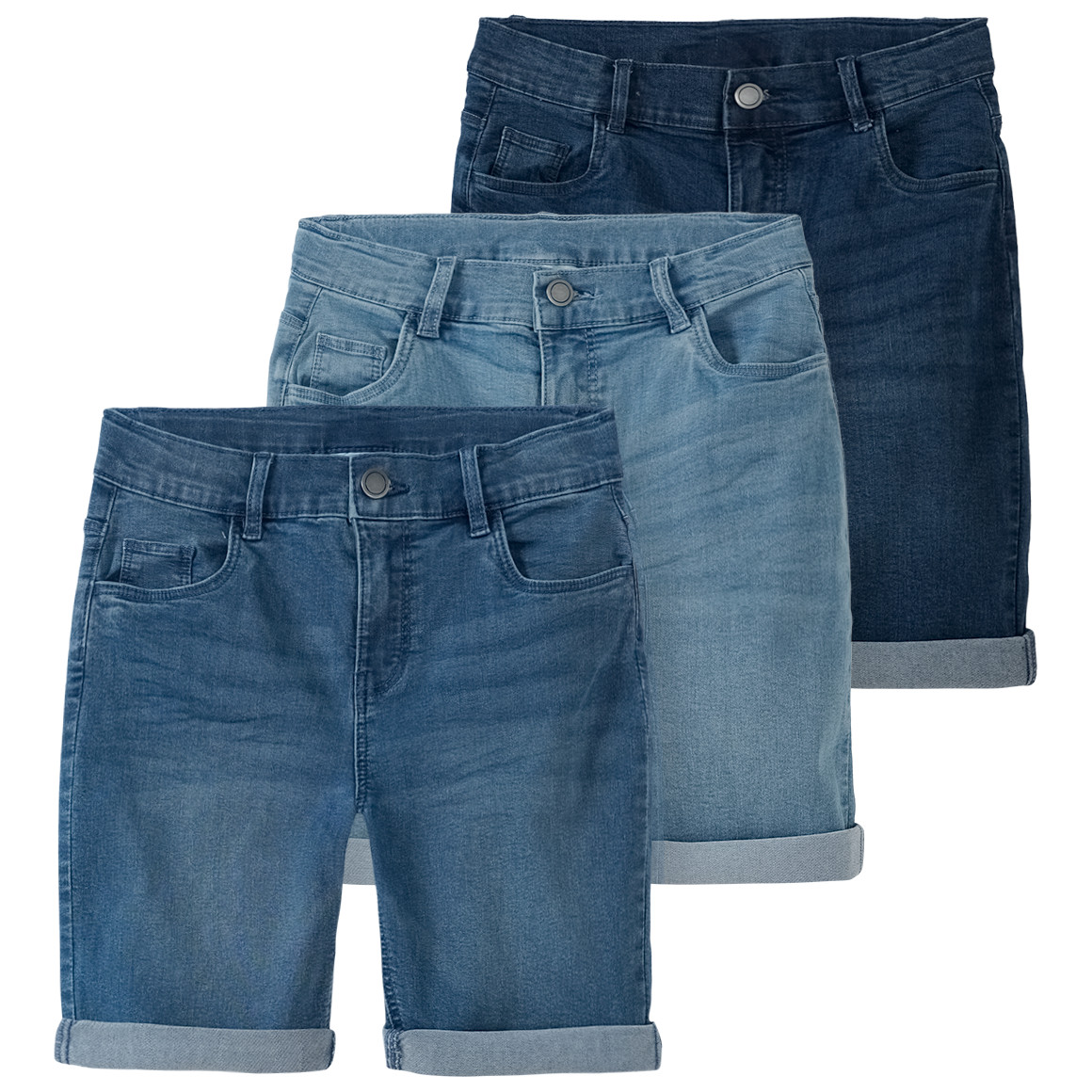 3 Jungen Jeansshorts im Basic-Look von Topolino