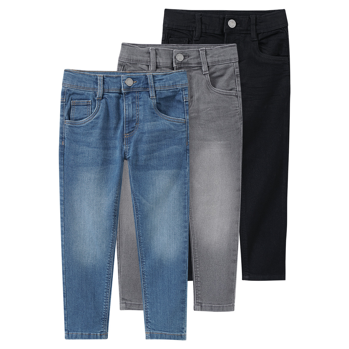 3 Jungen Skinny-Jeans im 5-Pocket-Style 3 Jungen Skinny-Jeans im 5-Pocket-Style von Topolino