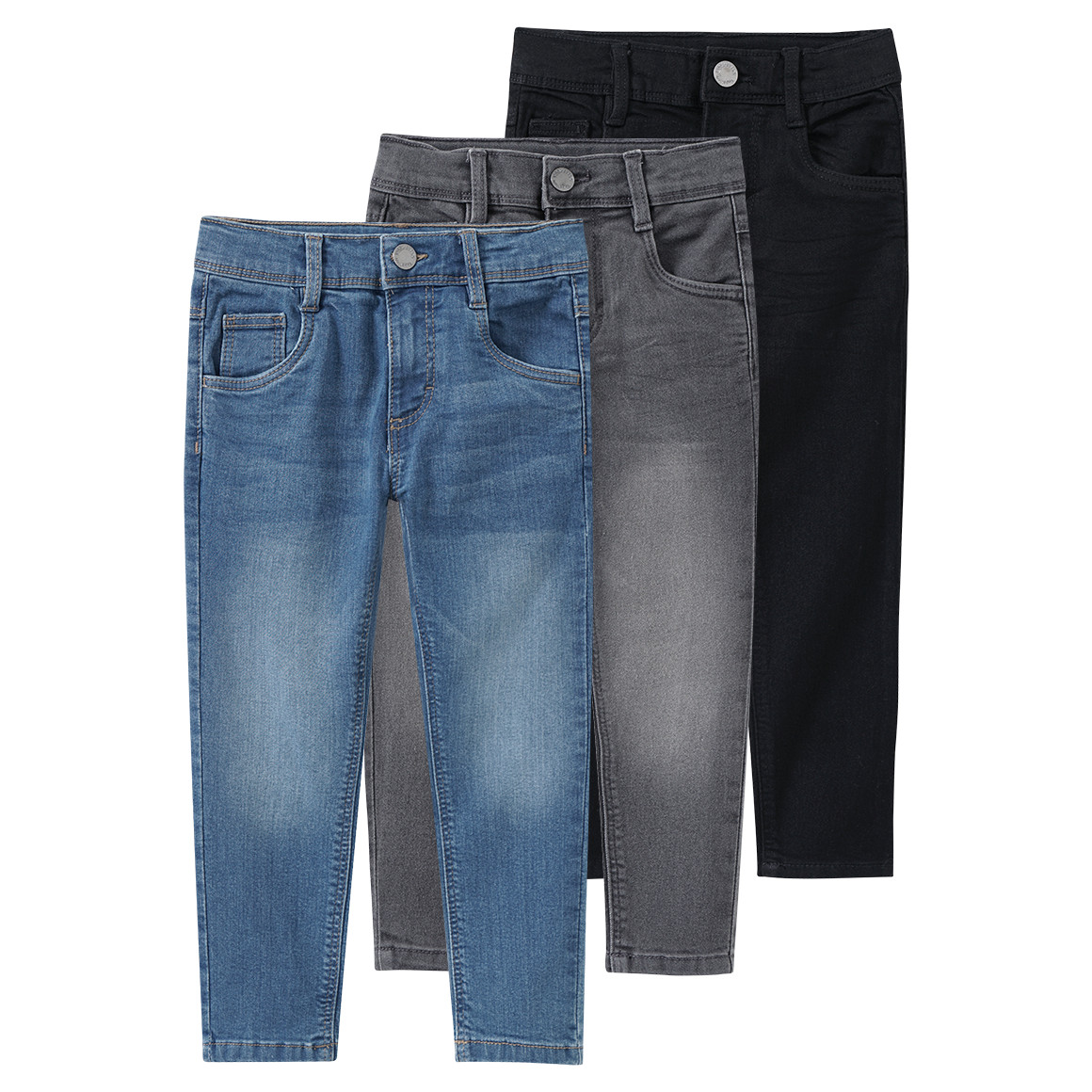 3 Jungen Skinny-Jeans im 5-Pocket-Style 3 Jungen Skinny-Jeans im 5-Pocket-Style von Topolino