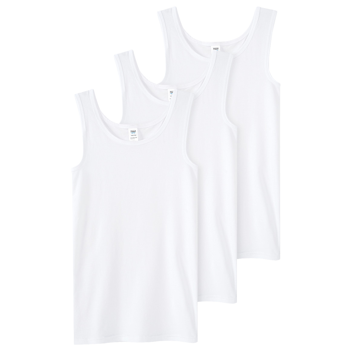 3 Jungen Unterhemden im Basic-Look von Topolino